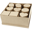 Medium boxes, D: 10-12 cm, H: 5 cm, 28 pcs