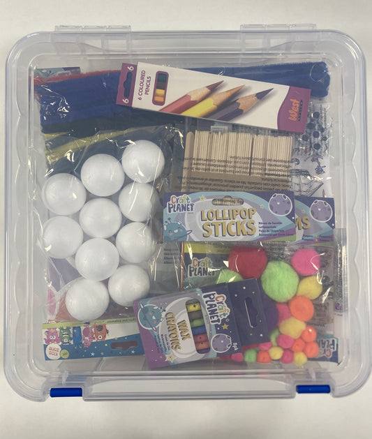 Kids Craft Kit In Clear Stack And Store Case