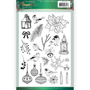 Clear Stamps - Jeanines Art  Christmas Flowers