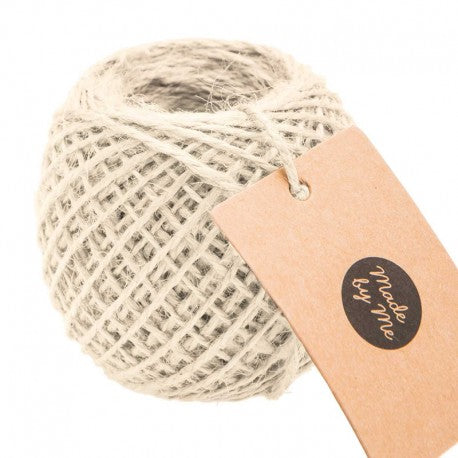 Jute Cord Cream 2mm 50M 