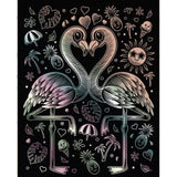 Artfoil Kawaii Scratch Art Holographic - Pink Flamingo