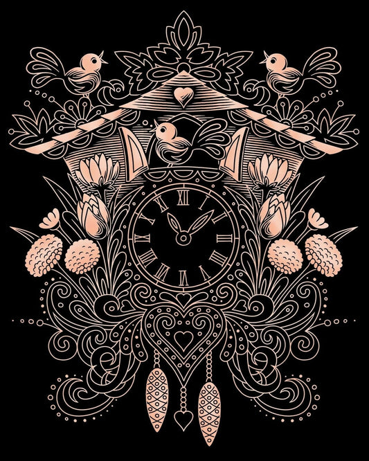 Artfoil Rose Gld - Cuckoo Clock