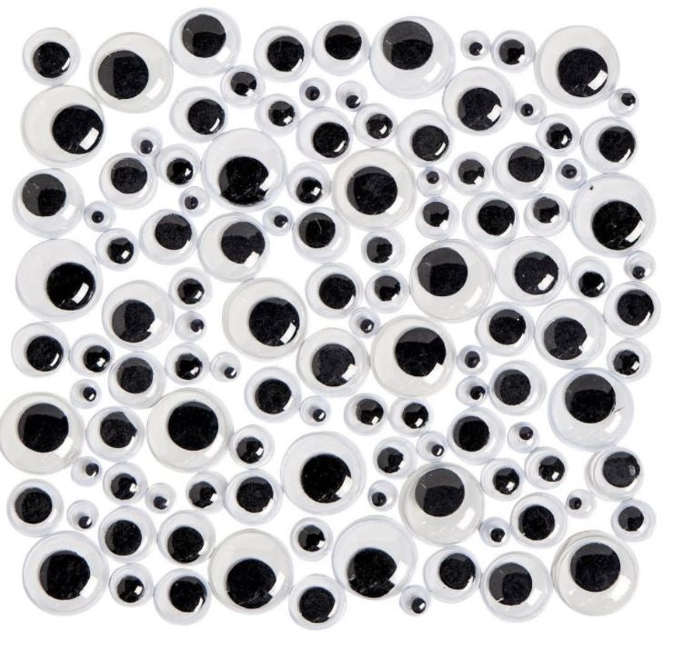 Wiggly Eyes (80) Col.10Mm