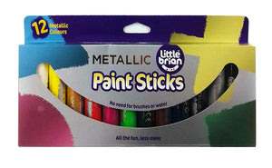 Little Brian Paint Sticks Metallic Pk.12