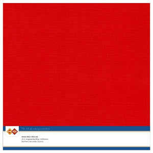 Linnenkarton - 30.5 x 30.5 - Red