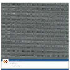 Linnenkarton - 30.5 x 30.5 - Dakr Grey