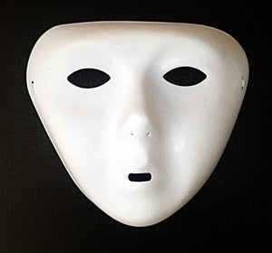 White Mask Plastic Single