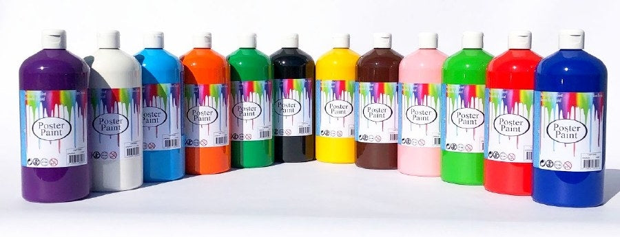 Poster Paint Black 1 Litre