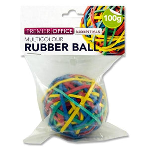 Multicolour Rubber Band Ball 100g
