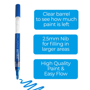 Paint markers – medium tip – set of 12