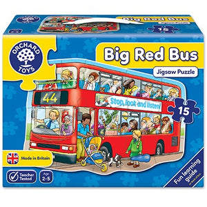 Orchard Toys Big Red Bus Floor Puzzle