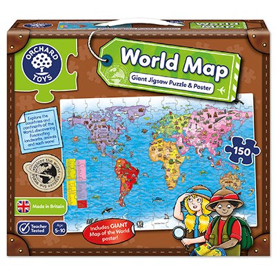 Orchard Toys World Map and Poster Puzzle