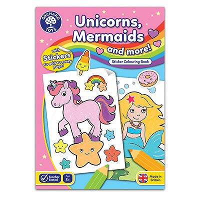 Orchard Toys Unicorns Mermaids More Colouring Book