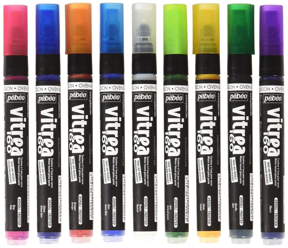 Vitrea 9 Assorted Glossy Markers Set