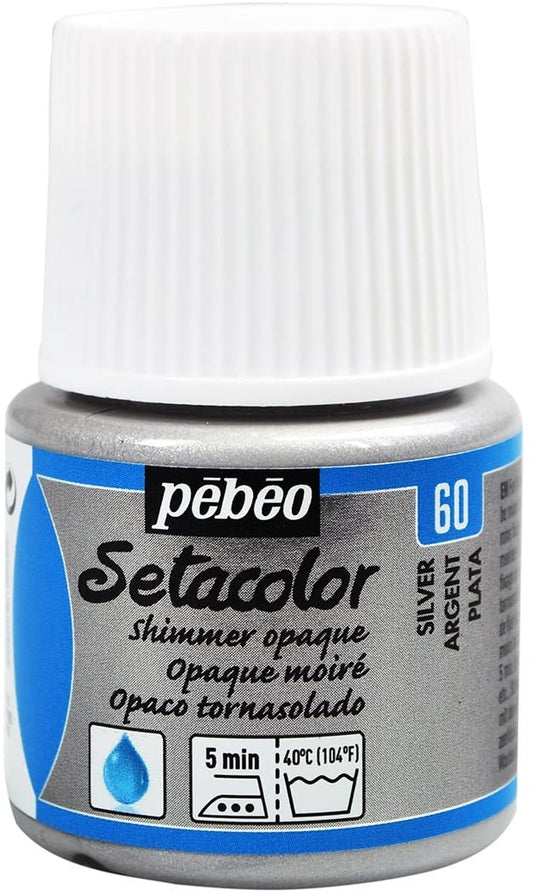 Setacolor Opaque 45ml Silver Shimmer