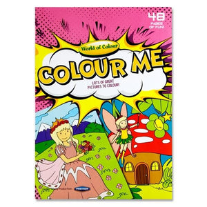 Woc A4 48pg Colouring Book Girls