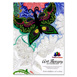 48 Page Art Therapy Adult Colouring Book