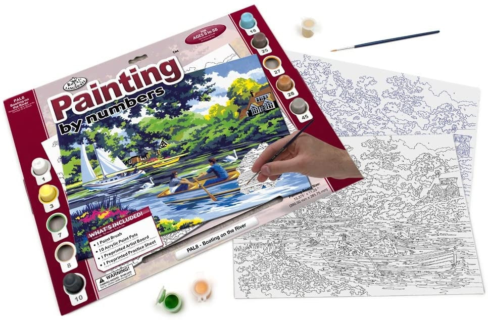 Paint By Numbers Adult Large - Boating On The River