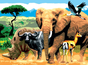 Paint By Numbers Junior Large African Animals