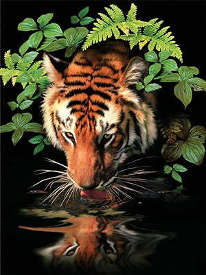 Paint By Numbers Junior Small Thirsty Tiger