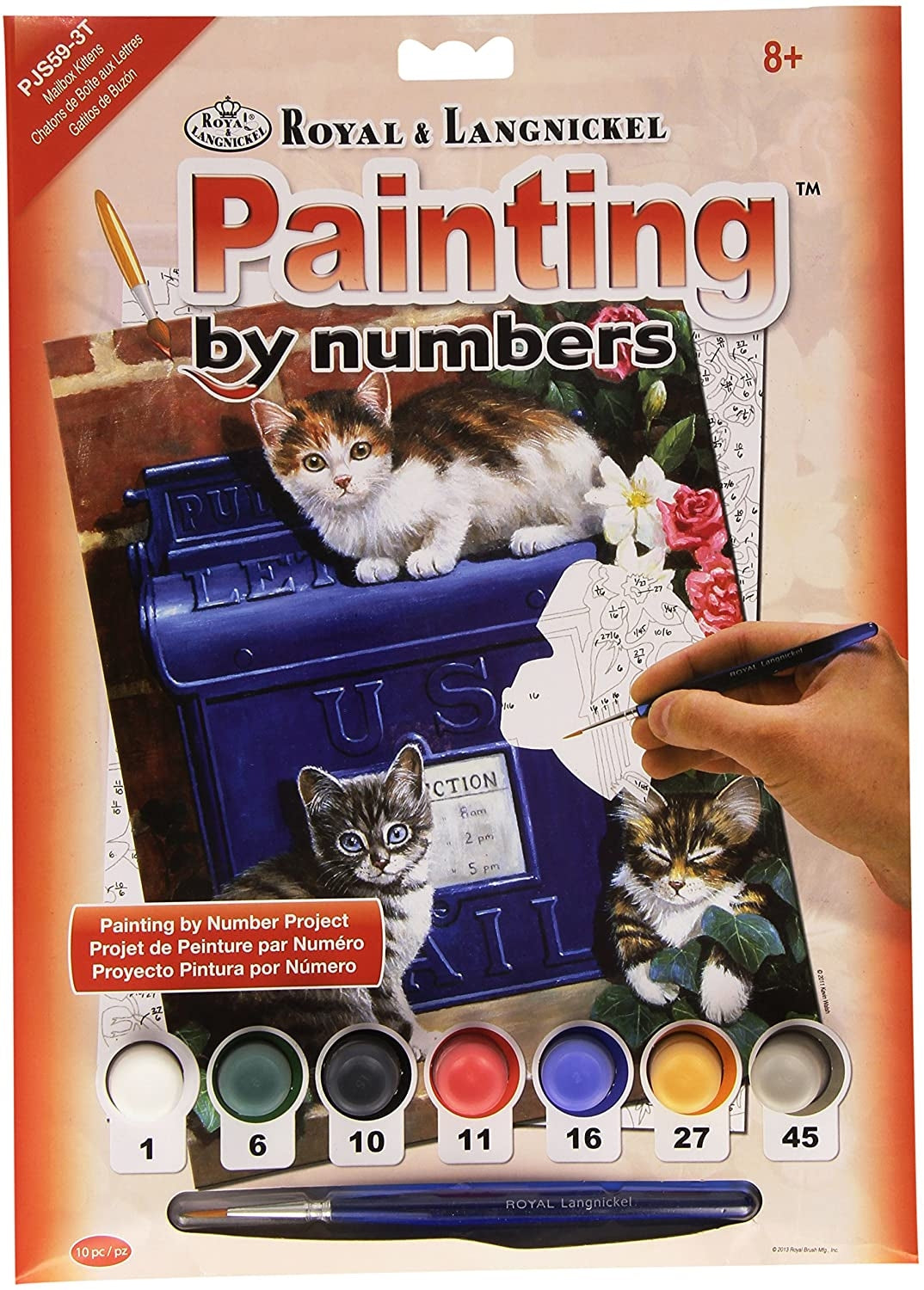 Paint By Numbers Junior Small Mailbox Kittens