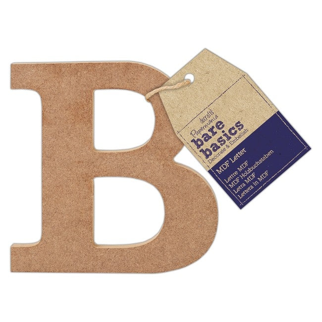 MDF Letter (1pc) - Bare Basics - B