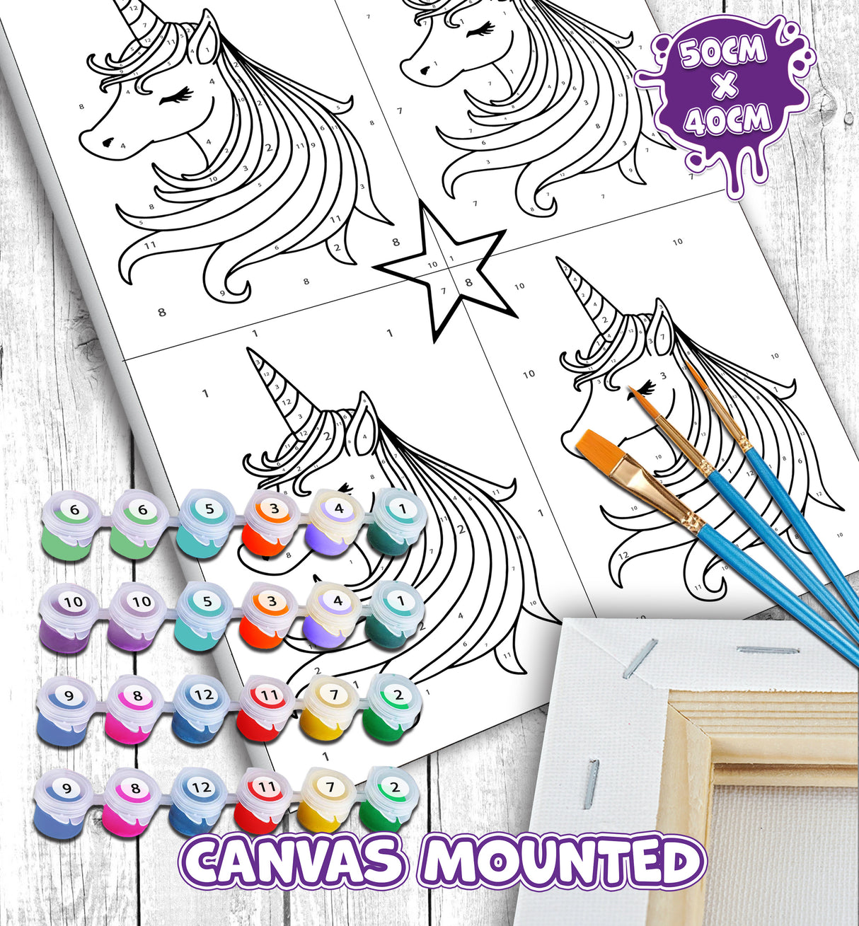 Unicorn Paint By Numbers