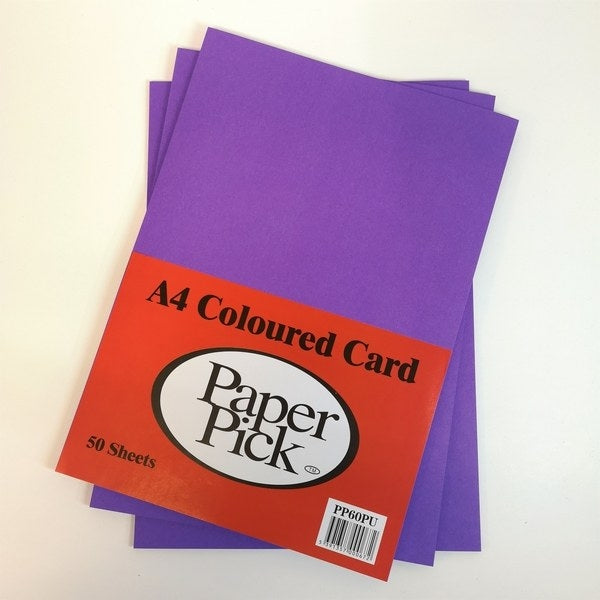 A4 Purple Card (50 Sheets)