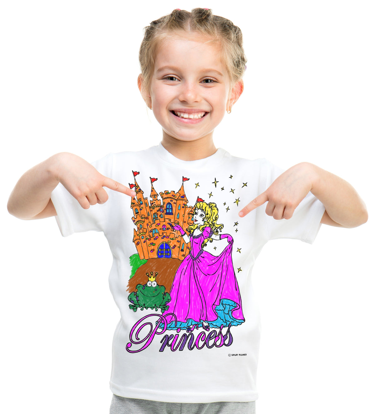 Splat Planet PYO T-Shirt: Princess (Size 3-4 Years)