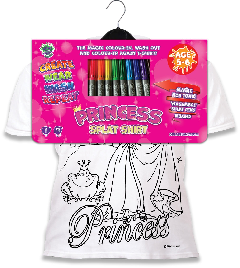 Splat Planet PYO T-Shirt: Princess (Size 3-4 Years)