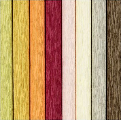 Crepe Paper, mute colours, 8 pcs