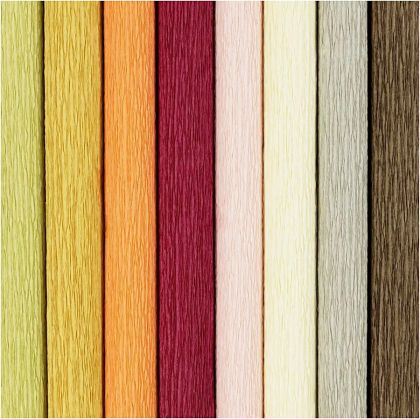 Crepe Paper, mute colours, 8 pcs