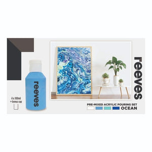 Reeves Pouring Acrylic Set- Ocean