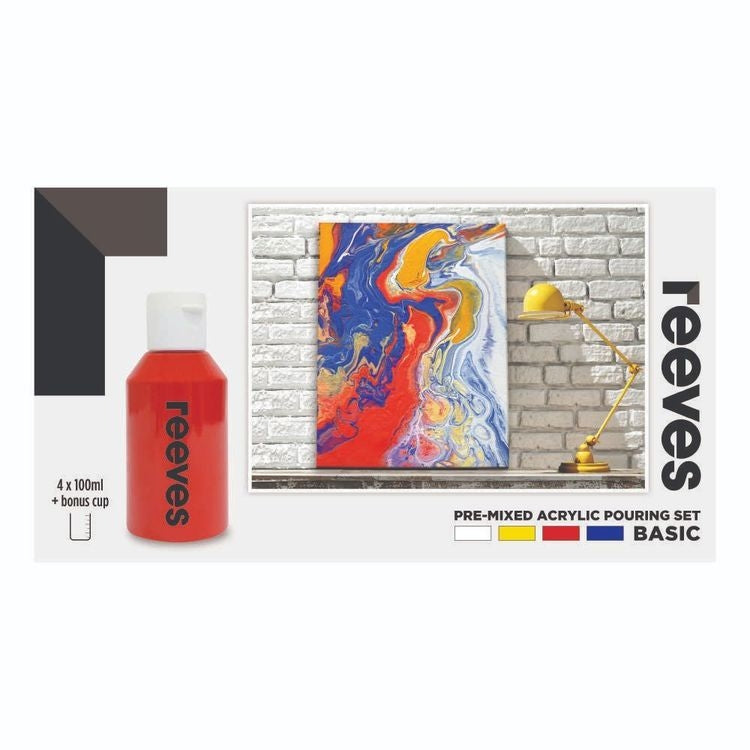 Reeves Pouring Acrylic Set-Primary
