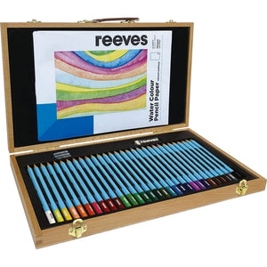 Reeves Watercolour Pencil Wooden Box Set