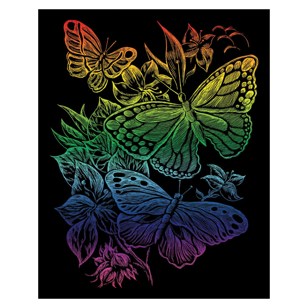 Rainbow Engraving Art Set - Butterflies