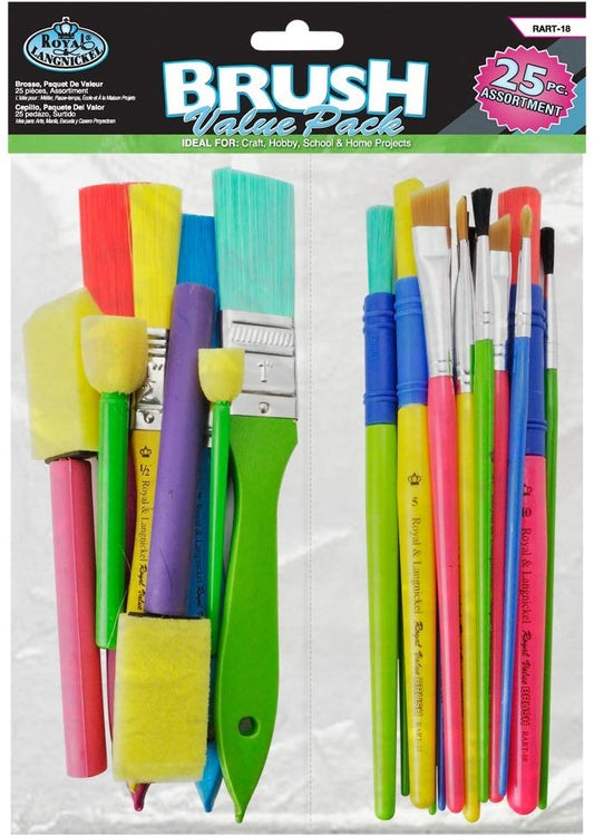 Art & Craft Brushes Value Set of 25