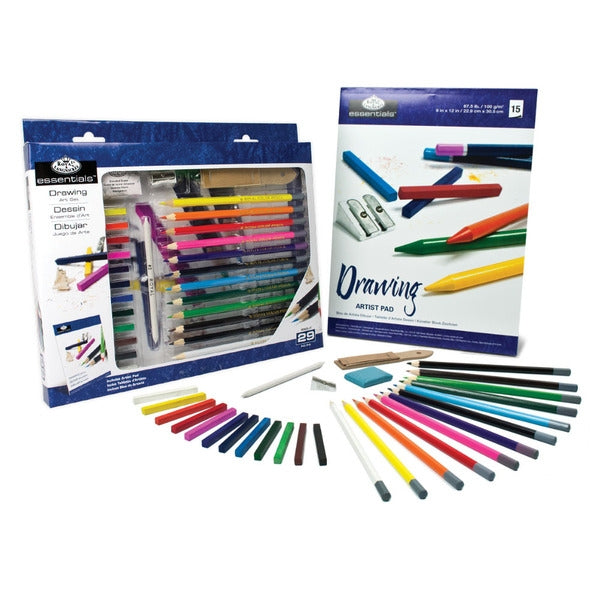 Essentials 28 Piece Drawing Box Set – Art & Hobby