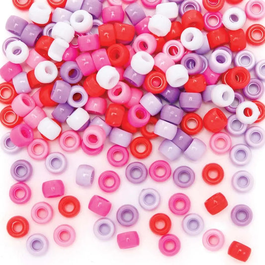 Red Pinks & Purple Beads Value Pack