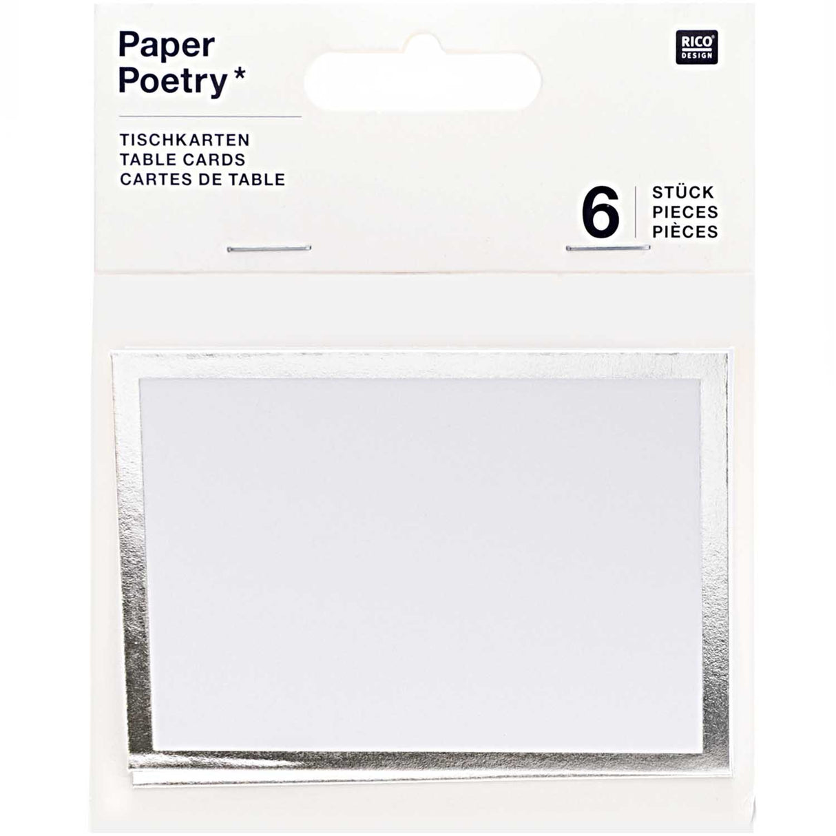 Table Cards Silver