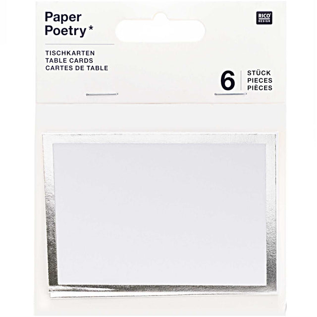 Table Cards Silver