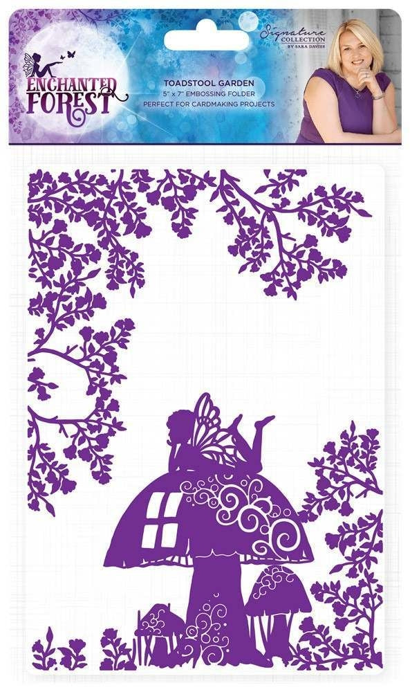 5x7 Embossing Folder - Toadstool Garden