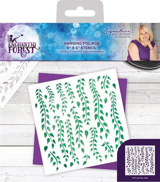Enchanted Forest - Stencil - Hanging Foliage