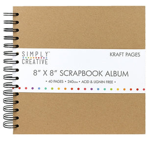Blank Scrapbook, Black 8x8 Inches, Black 12x12 Inches, Spiral Bound  Scrapbook, Scrapbook With Ribbon, DIY Scrapbook, Blank Photo Album 
