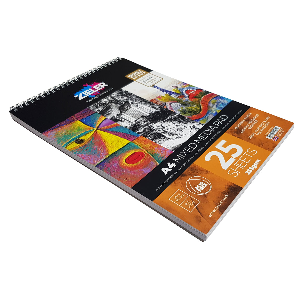 A4 25 sheets Mixed Media Pad