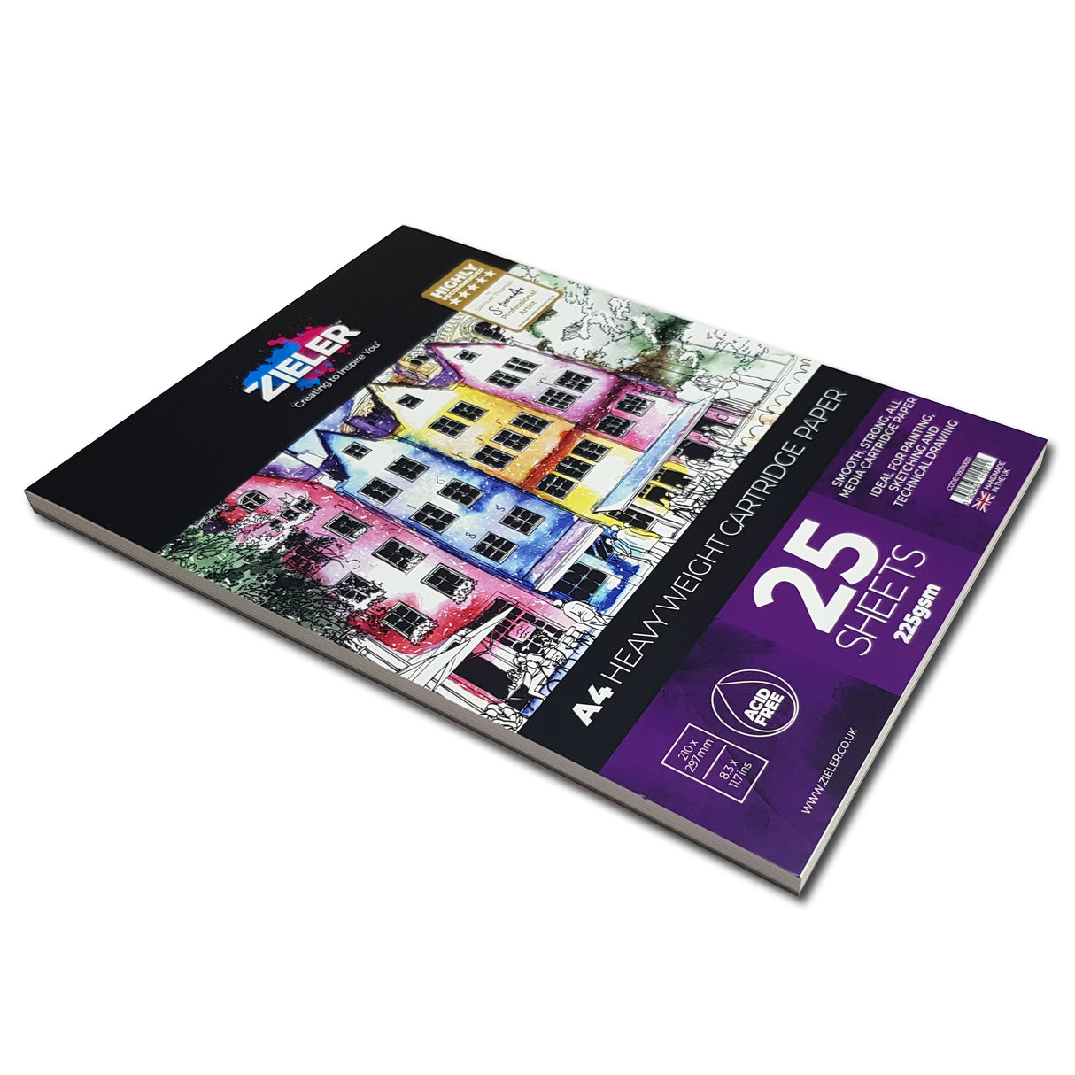 Zieler A4 Cartridge Pad (25 Sheets)