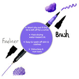 Fineliner Pens / Brush Pens (Duo Tip, set of 24)