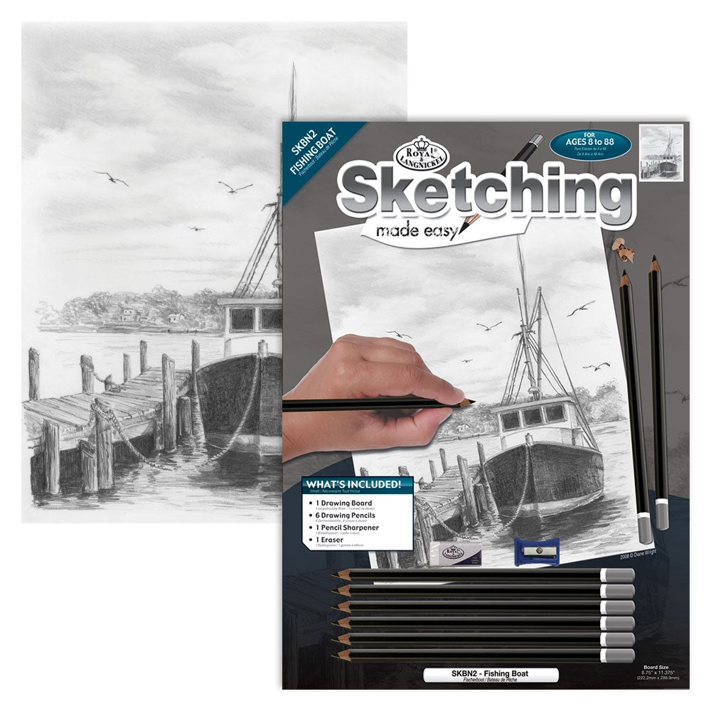 Sketching Made Easy Set - Fishing Boat