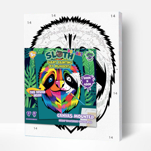 Sloth Paint By Numbers