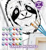 Sloth Paint By Numbers